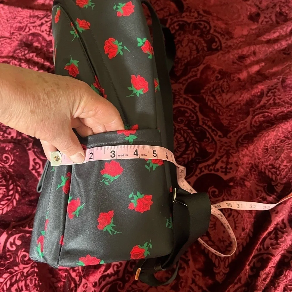 Kate Spade Black Chelsea Rose Backpack